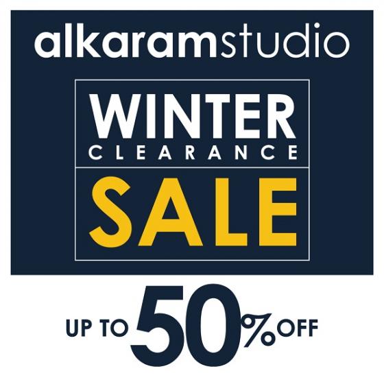 Alkaram Studio Winter Clearance Sale! up to 50 off on MAK Collection